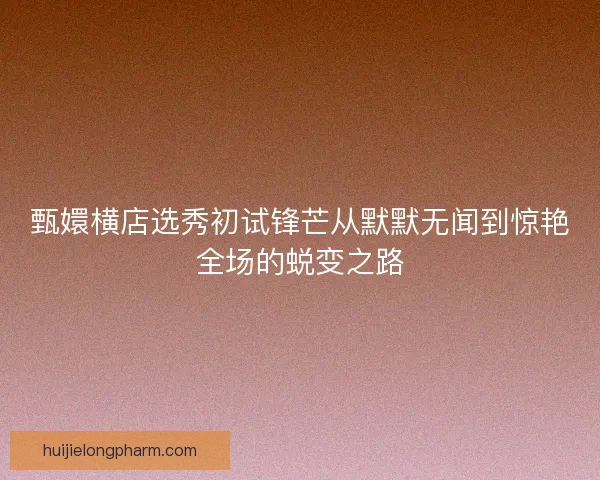 甄嬛横店选秀初试锋芒从默默无闻到惊艳全场的蜕变之路 甄嬛横店选秀初试锋芒从默默无闻到惊艳全场的蜕变之路