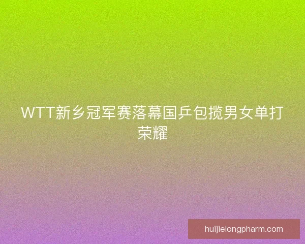 WTT新乡冠军赛落幕国乒包揽男女单打荣耀 WTT新乡冠军赛落幕国乒包揽男女单打荣耀